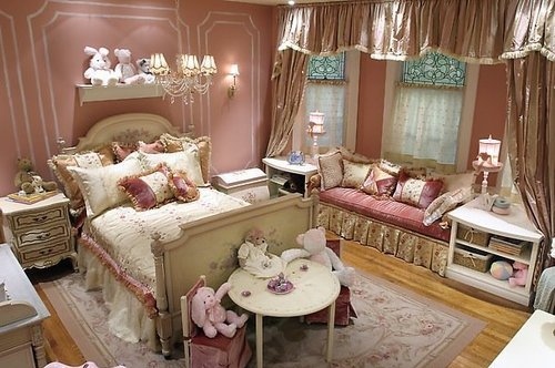 children, decor, girly, interior, pink, room