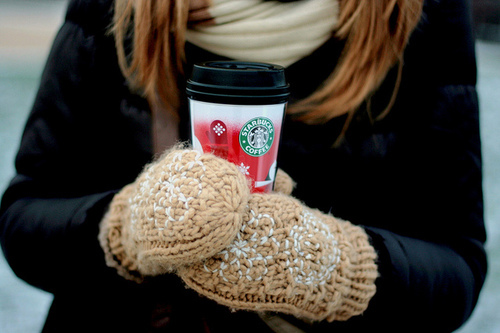 coat, girl, hair, mittens, photography, scarf
