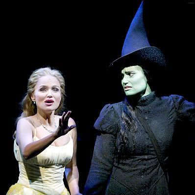 elphaba, glinda and kristin chenoweth