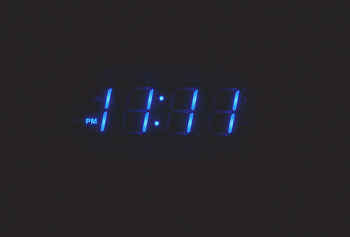 11:11, black and blue