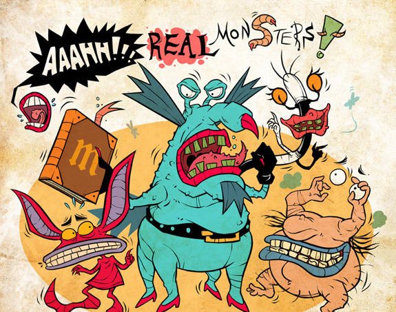90s, aaahh!!! real monsters and art