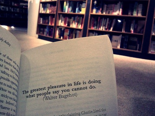 ability, book, desire, greatest pleasure, life, prove them wrong