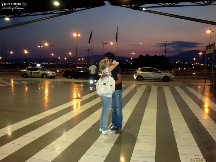 airport, couple and cute