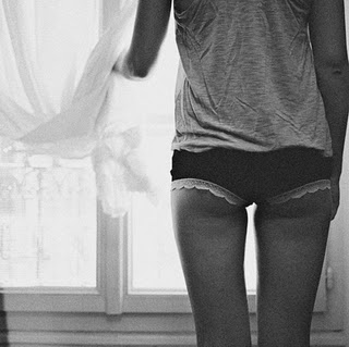 ass, booty, bum, butt, girl, lace