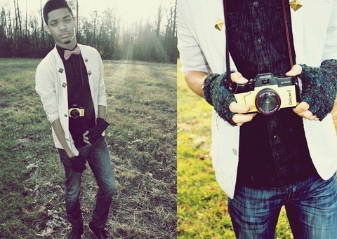 boy, camera and fashion