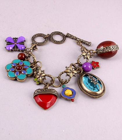 bracelet, charm and charms