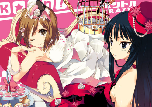cake, k-on and mio