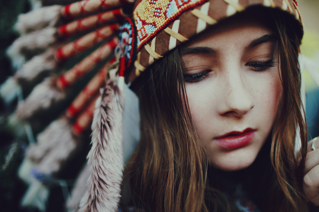 cultural appropriation, feathers and girl