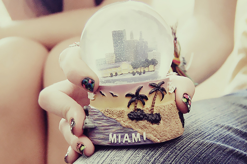 cute, miami and nails