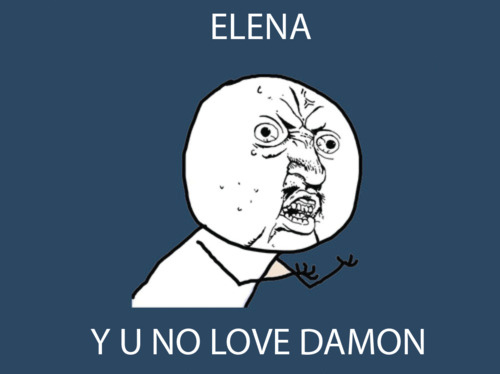 damon, elena and forever alone