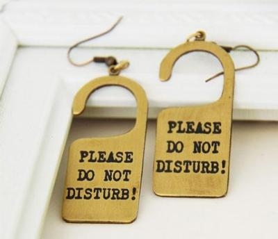do not disturb, earring and earrings