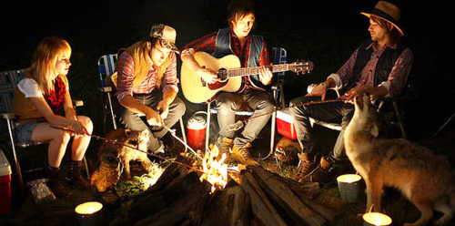 acoustic,  band and  bonfire