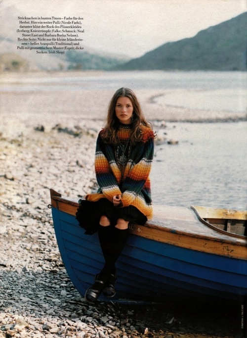 boat, editorial and kate moss