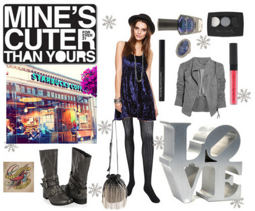 boots, coffee, cute, cuter, eye shadow, fashion