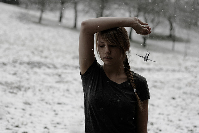 braid, cold and girl