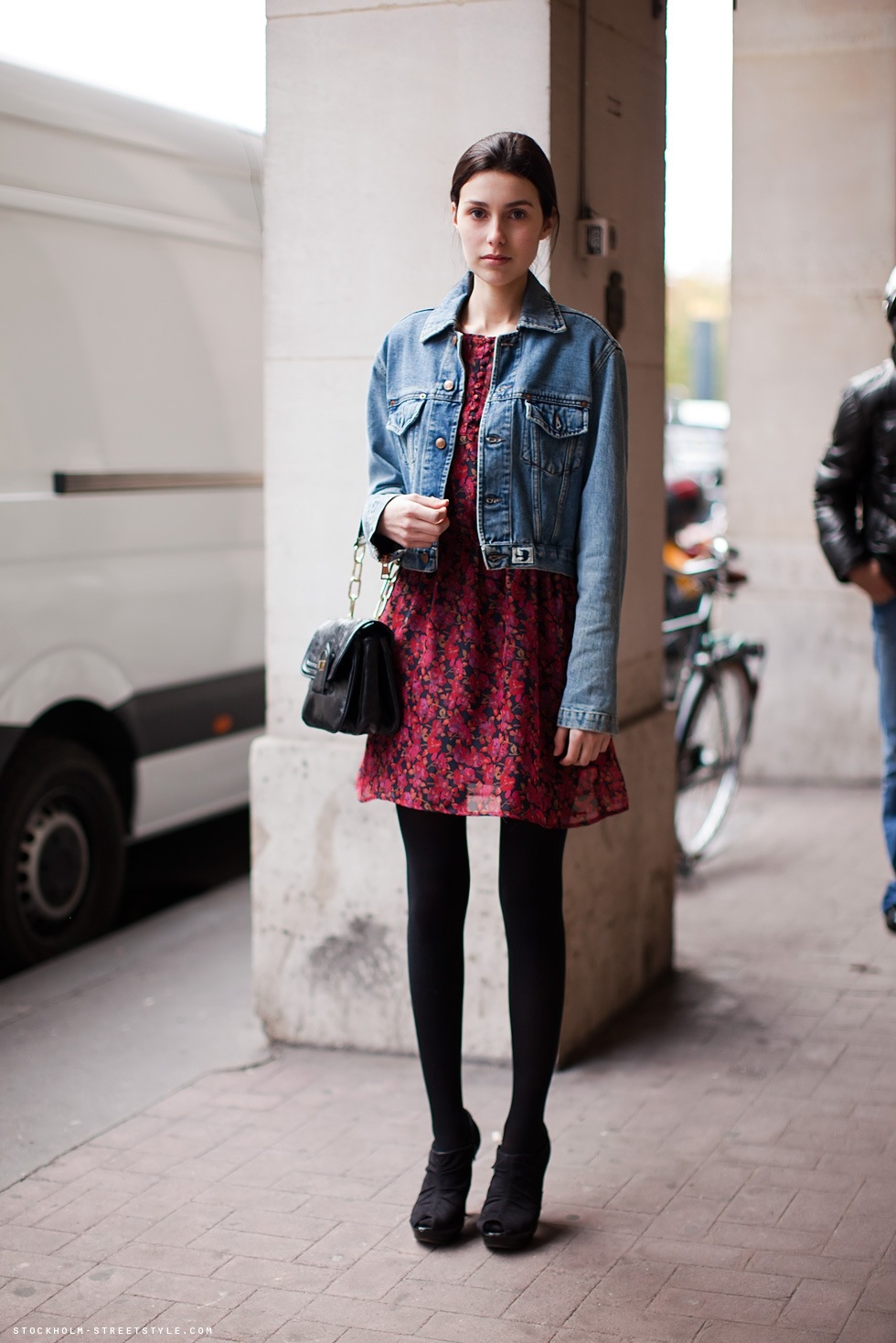 brunette, cute and denim