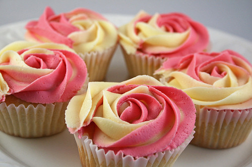 cupcake, food and pink