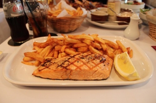 food, french fries and grilled