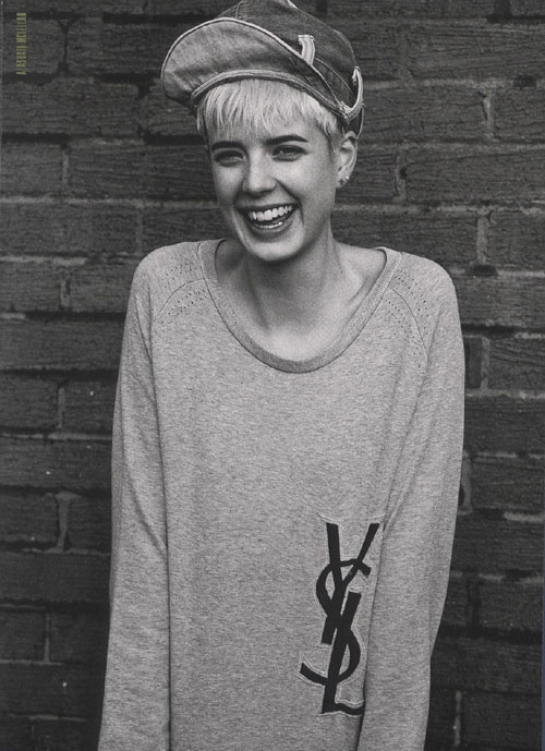 agyness deyn, beautiful and black and white