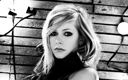 avril avril lavigne black and white cute girl photography