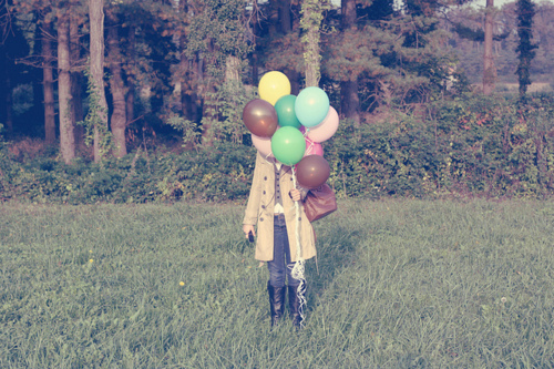balloon, fashion and girl