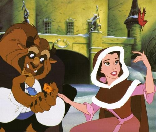 beauty and the beast, belle and cute
