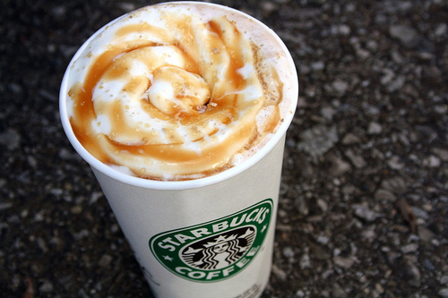 coffee, delicius, potato, sour cream, starbucks