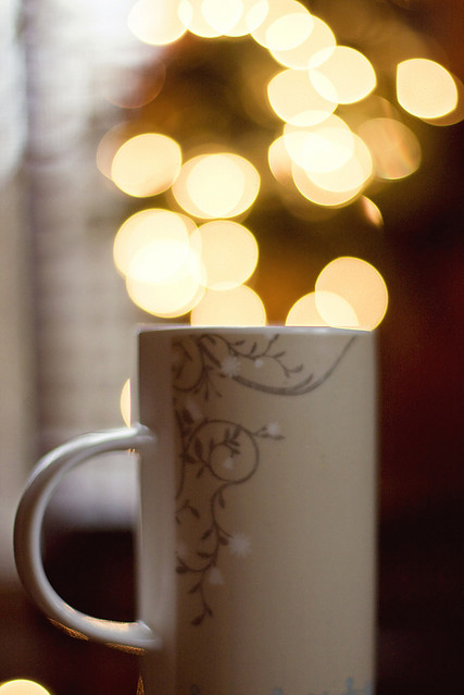 cute, lights and mug