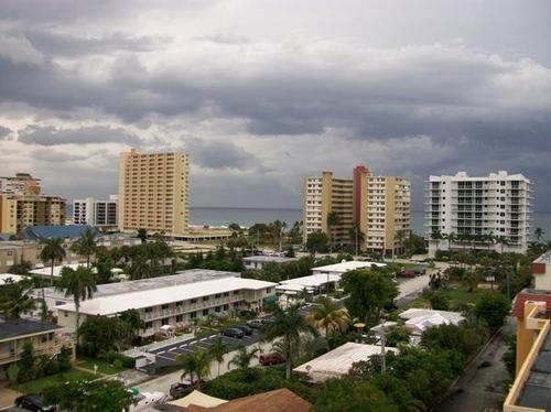 beach, city, miami, ocean, photography, sky