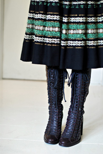 black boots, boots and embroidery