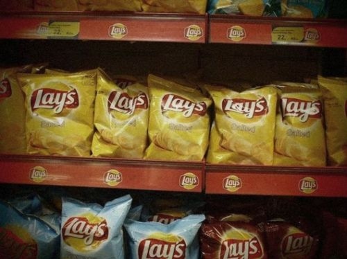 chips, crisps and food