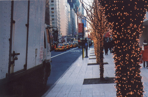 christmas, lights and new york