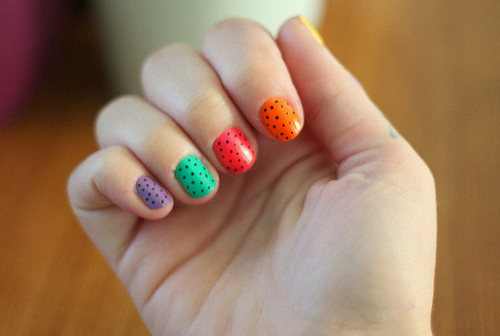 colorful, cute and nail art