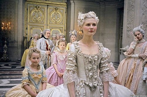 dress, gown, kirsten dunst, marie antoinette, princess, wedding