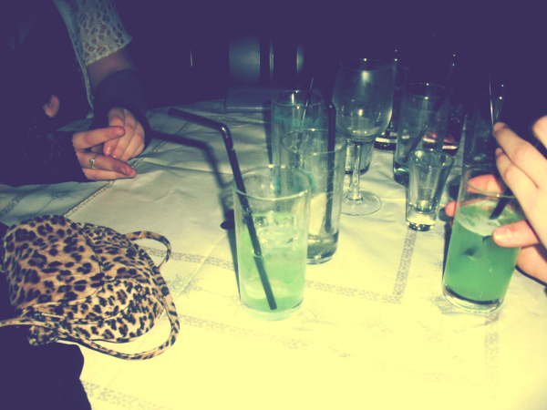 drinks, glasses and leopard
