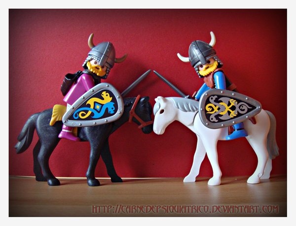 figures, horses and playmobil