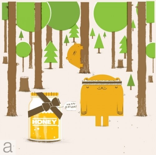adorable, bear, christmas, cute, drawing, honey