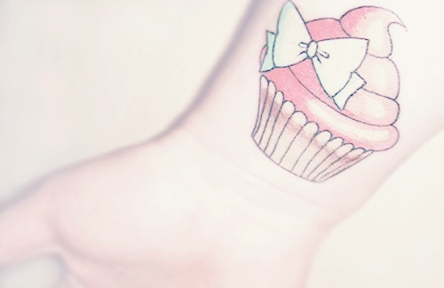 adorable, bow and cupcake