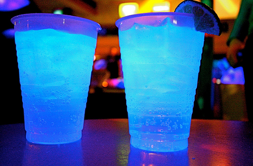 alcohol, blue and cocktails