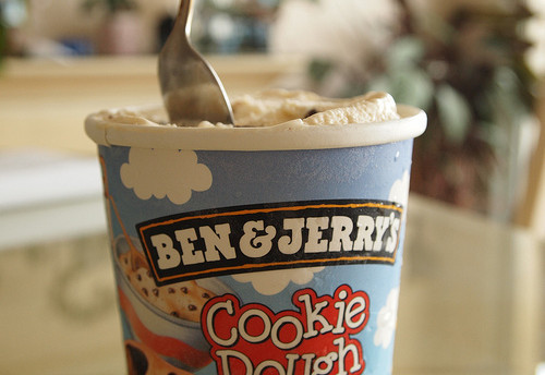 ben & jerry, cold and cookie