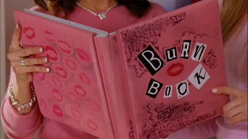 book,  burn book and  cute