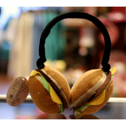 burger, cool and ear muffs