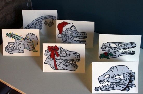 cards, christmas and dinosaur
