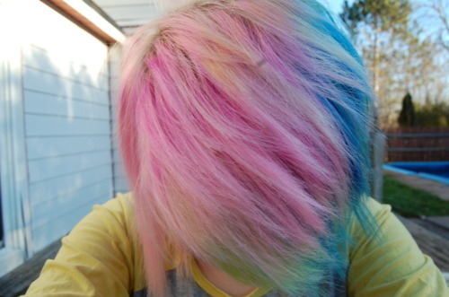 colorfull, colorfull hair, colors, fashion, girl, hair