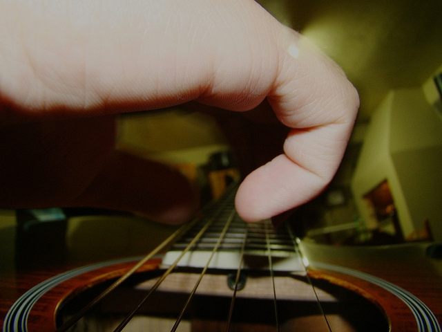 cool, guitar and hands