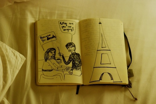 doodle, drawing and eiffel tour