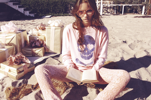 beach, book and fashion