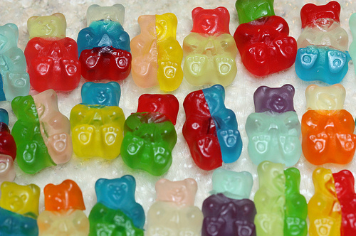bears, blue and candy
