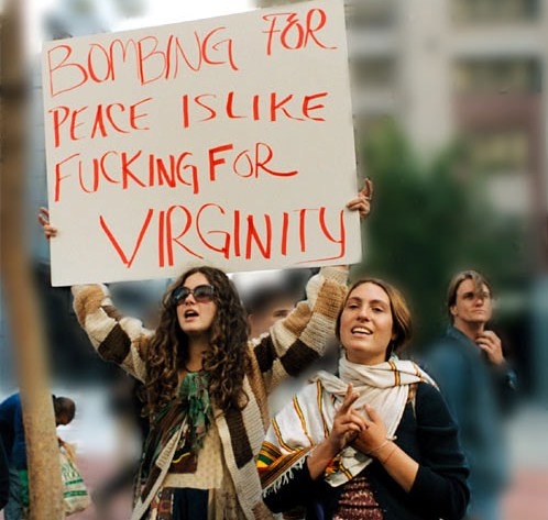 bombing, fucking and peace