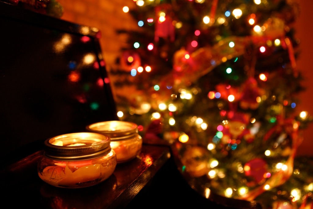 candles, chicago and christmas